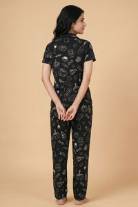 Zivame Knit Cotton Pyjama Set - Tap Shoe — thumbnail 2